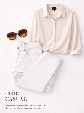 3-Piece Chic Bundle | Alex Marie Blouse + Bullhead Denim Co. Jeans + Sunglasses